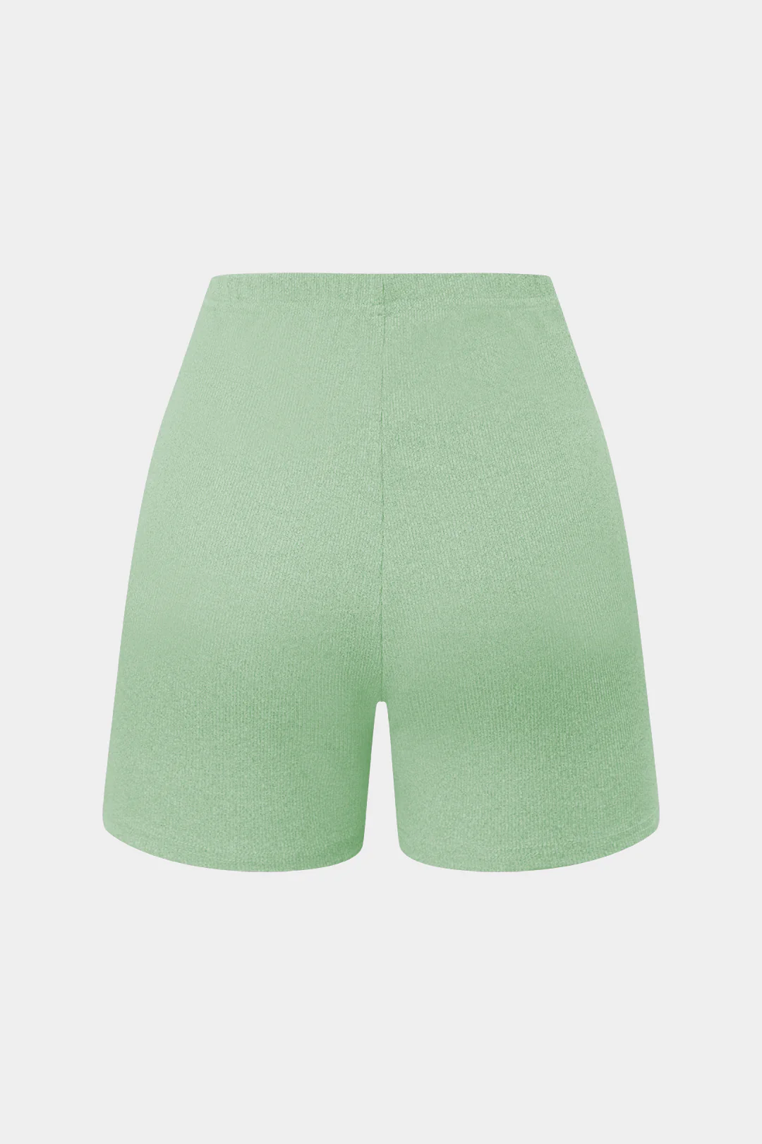 Basic Solid Knit Split Strapless Top And Shorts Set - Image 25