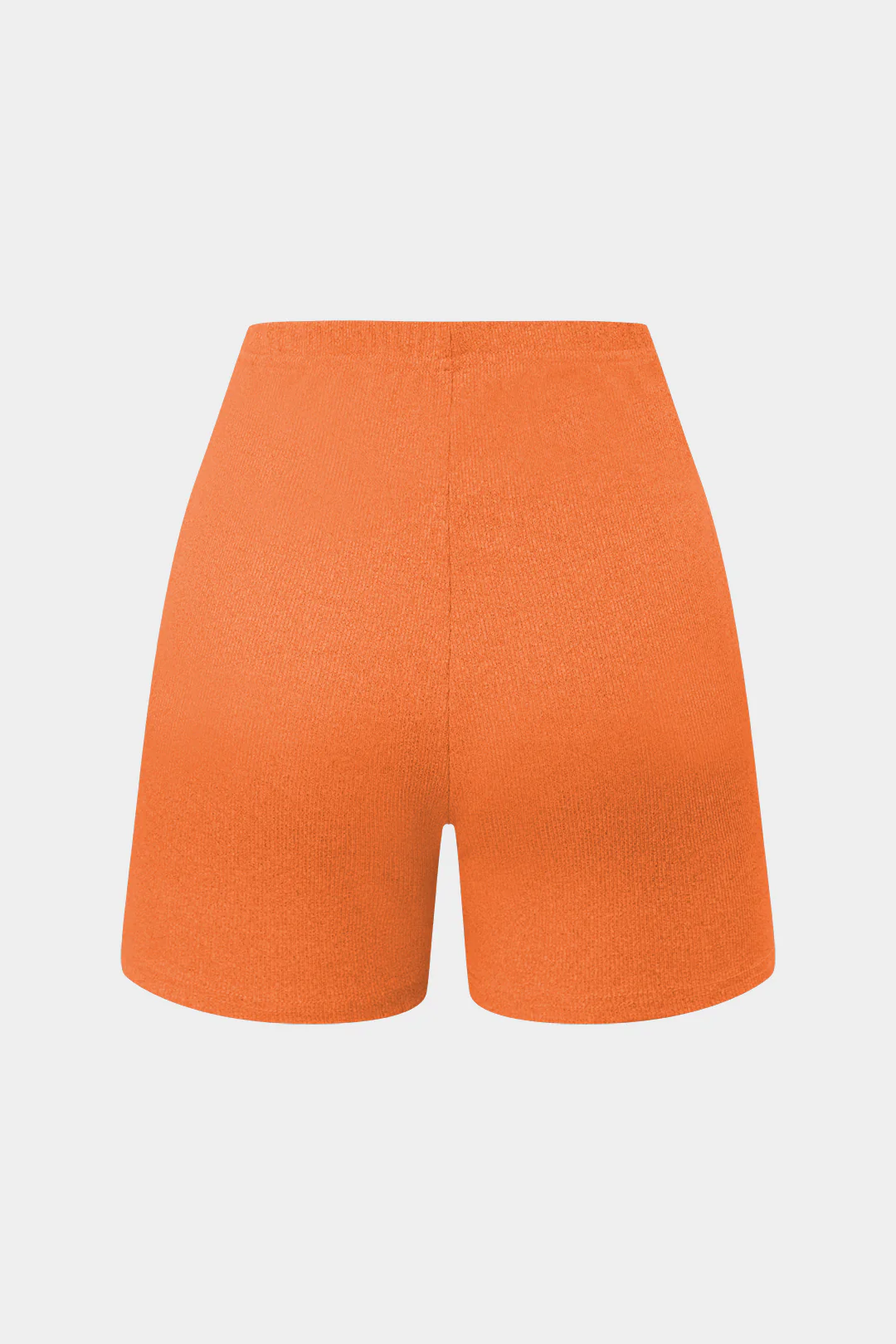 Basic Solid Knit Split Strapless Top And Shorts Set - Image 30