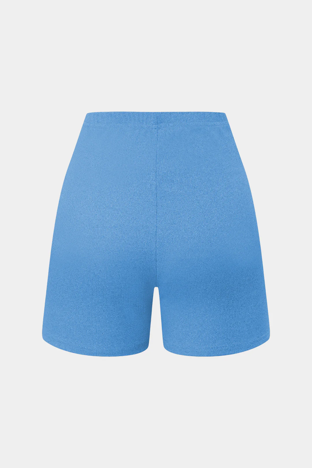 Basic Solid Knit Split Strapless Top And Shorts Set - Image 35