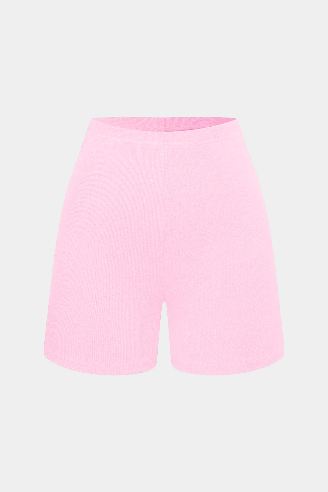 Basic Solid Knit Split Strapless Top And Shorts Set - Image 38
