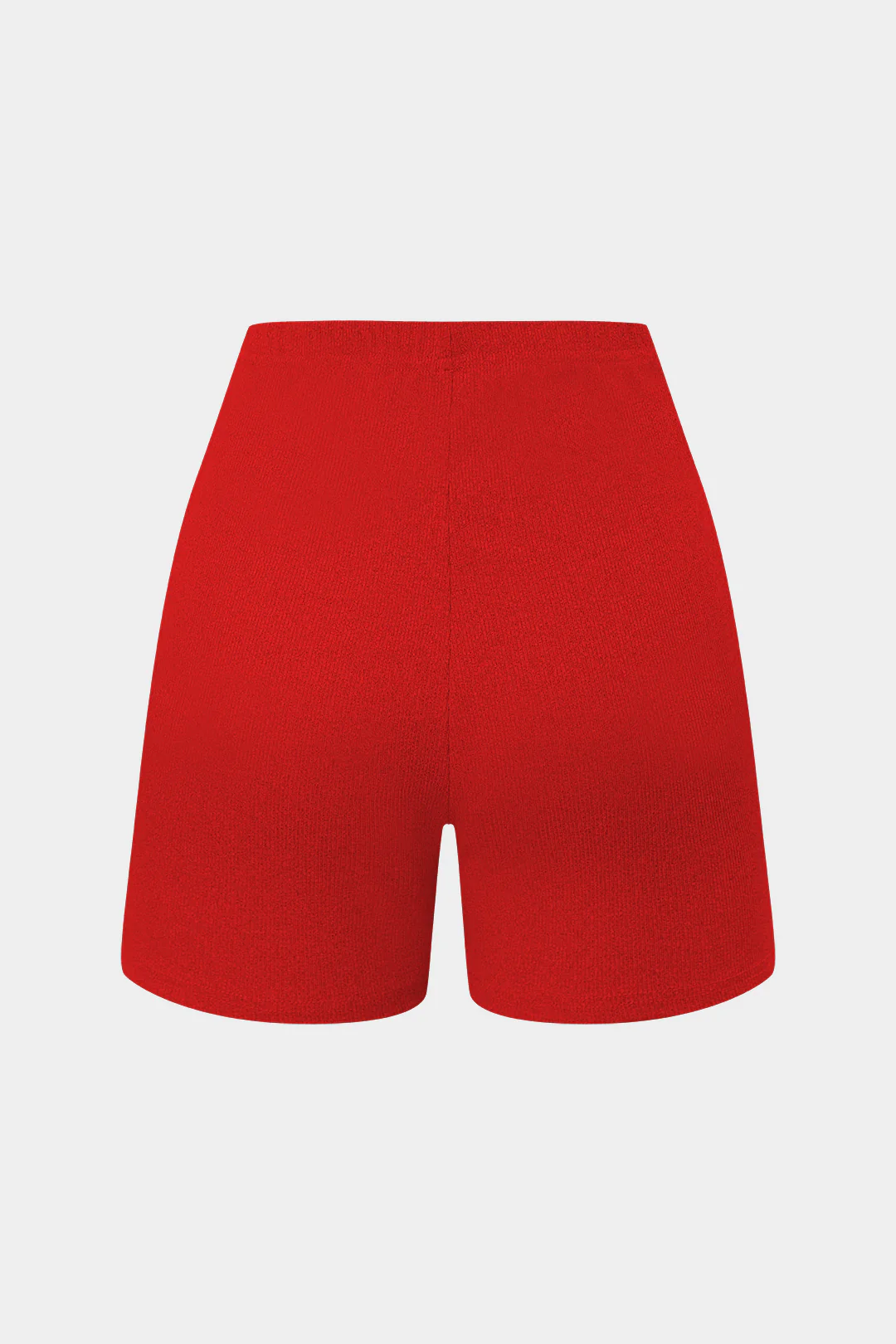 Basic Solid Knit Split Strapless Top And Shorts Set - Image 50