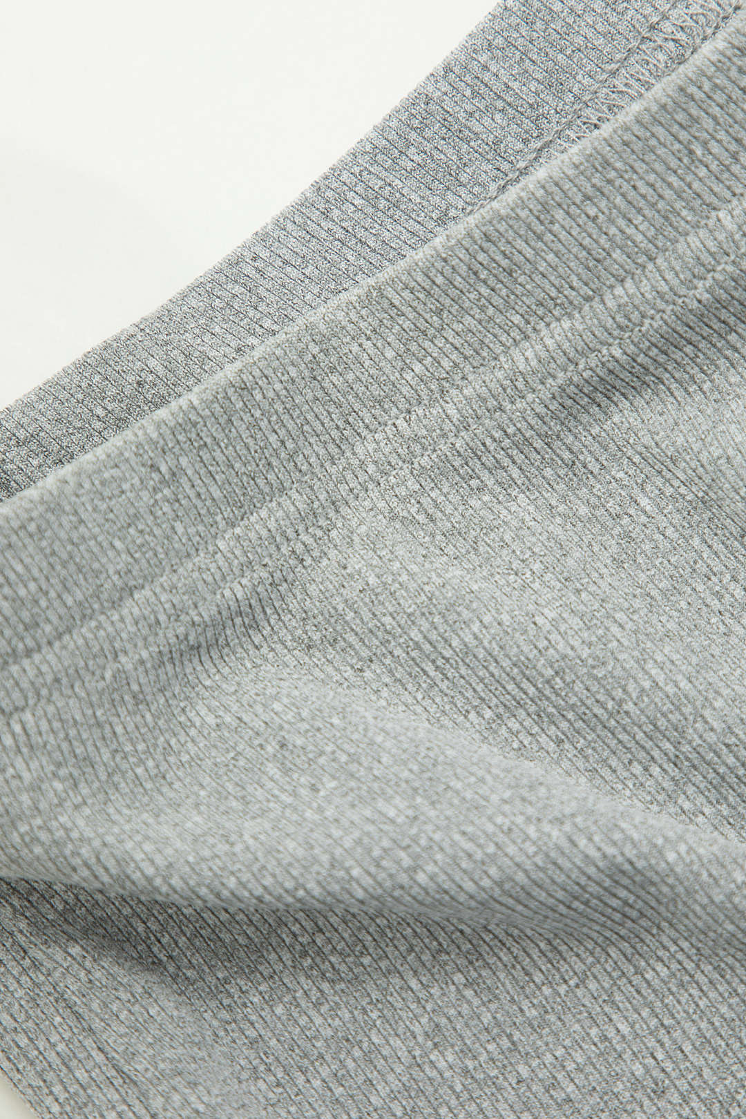 Basic Solid Knit Split Strapless Top And Shorts Set - Image 7