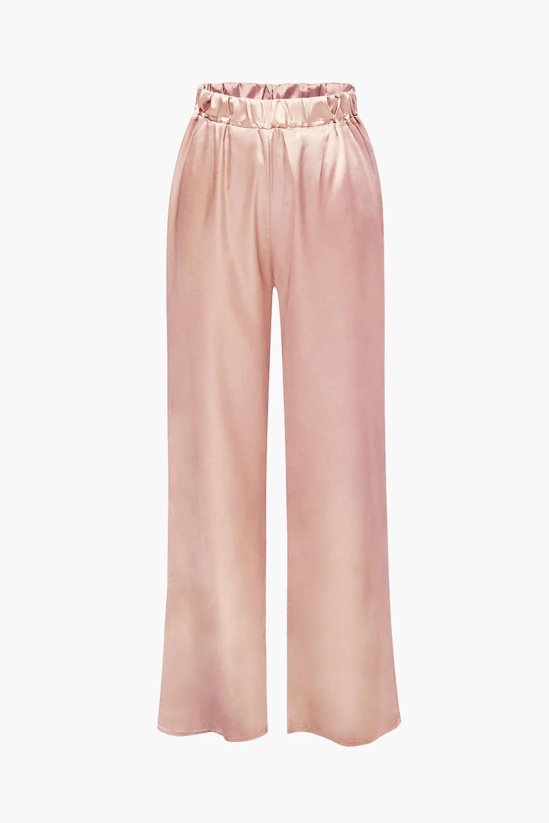 Satin Button Up Long Sleeve Shirt And Pants Set - Image 11