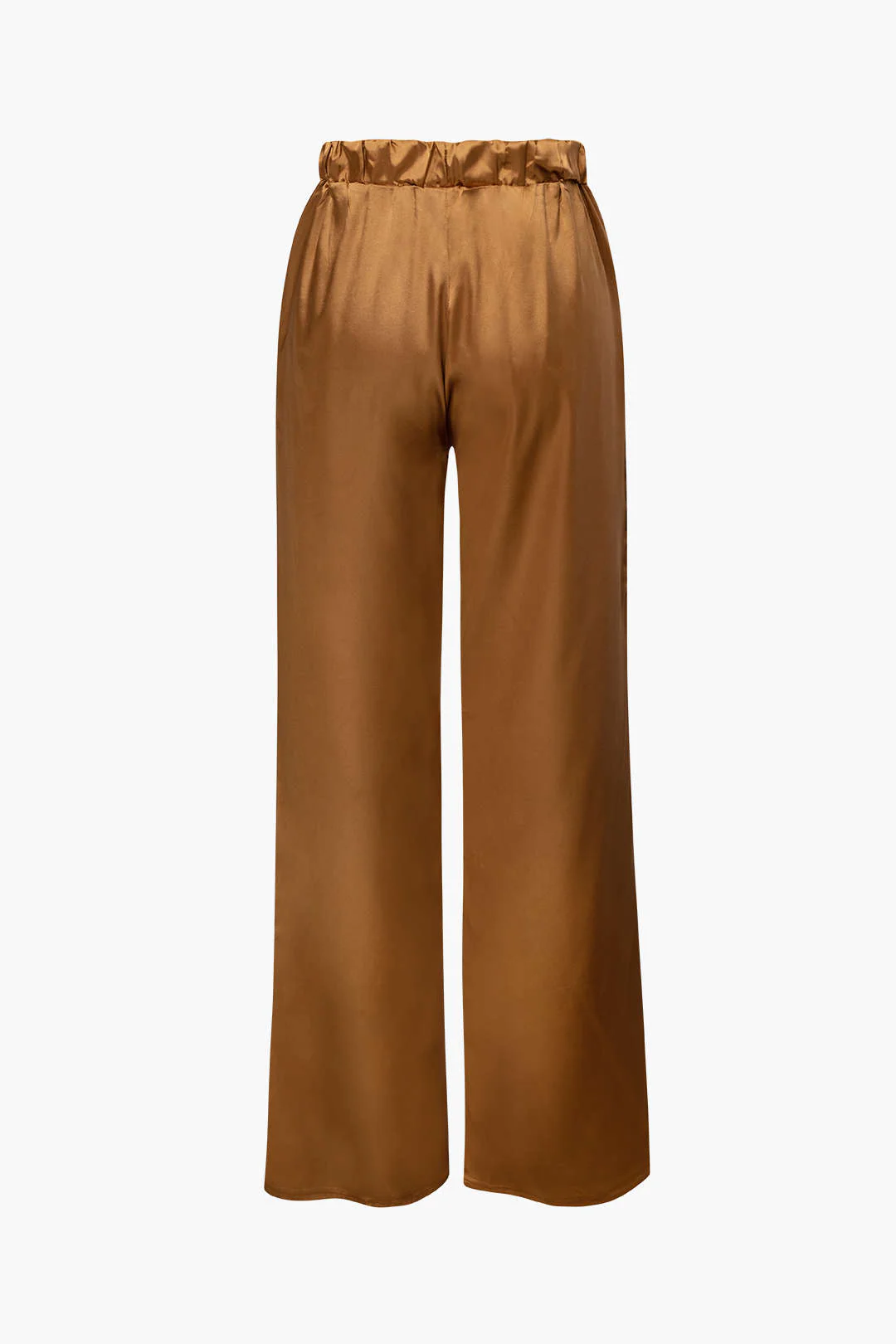 Satin Button Up Long Sleeve Shirt And Pants Set - Image 24