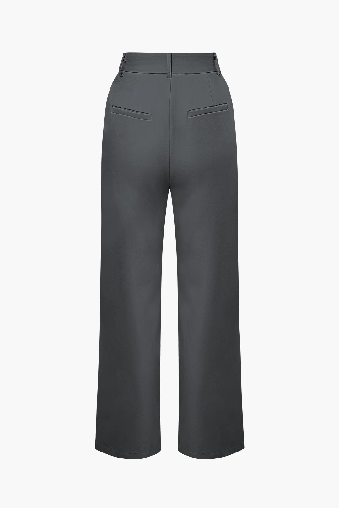 Notched Lapel Tie Back Vest And Straight Leg Suit Pants Set - Image 24