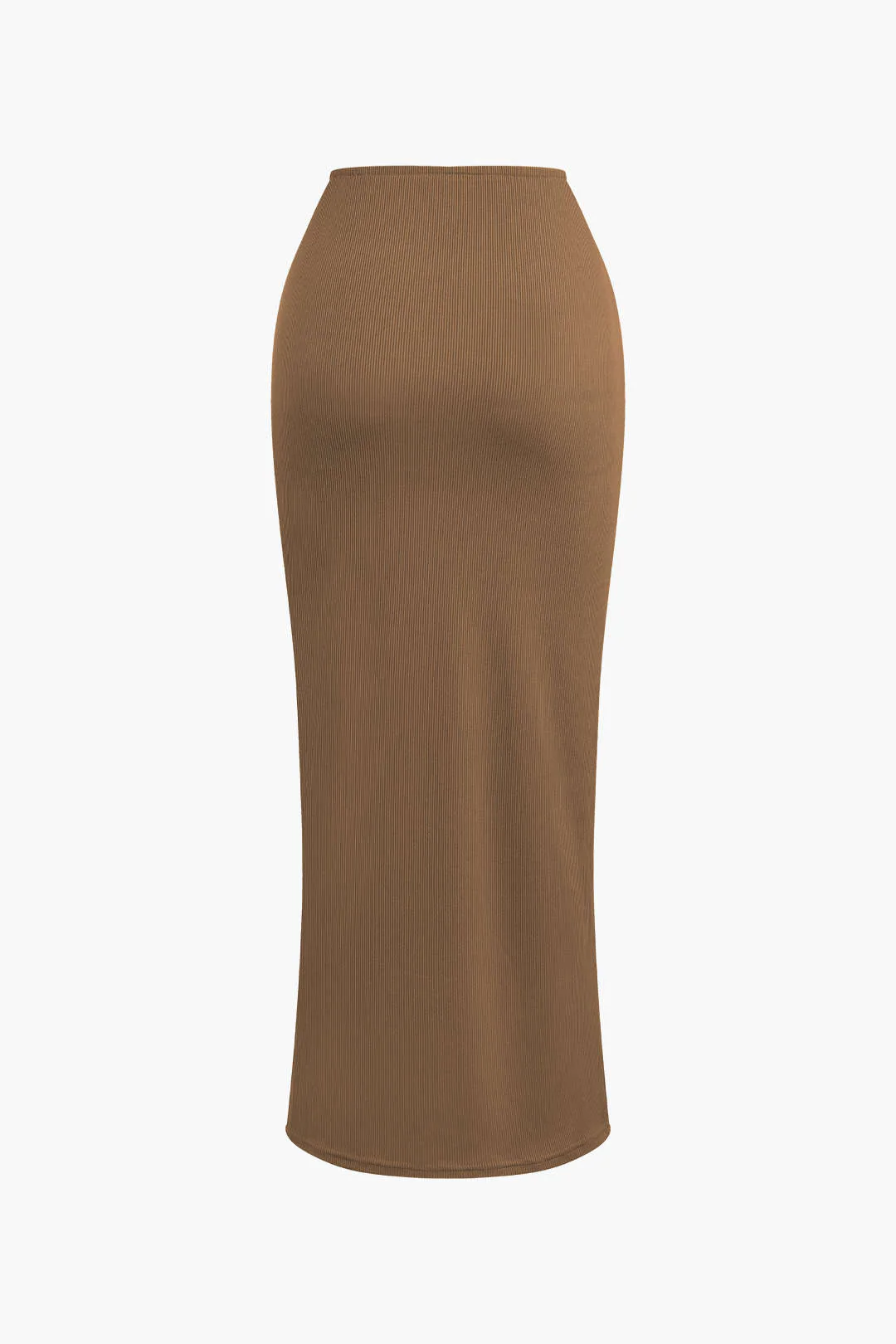 Asymmetrical Twist Top And High Waist Maxi Skirt Set - Image 11