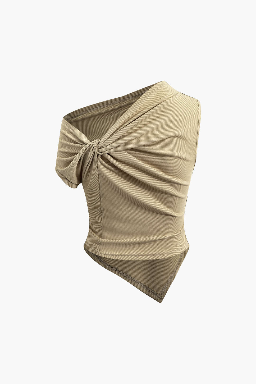 Asymmetrical Twist Top And High Waist Maxi Skirt Set - Image 16