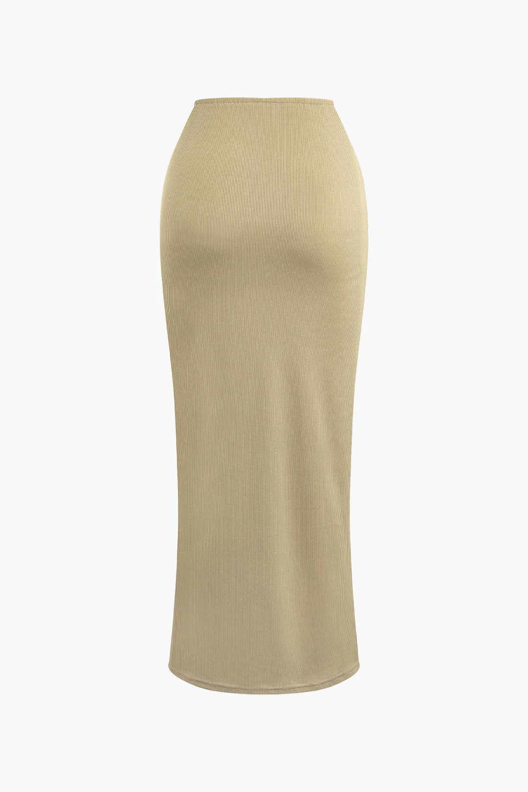 Asymmetrical Twist Top And High Waist Maxi Skirt Set - Image 17
