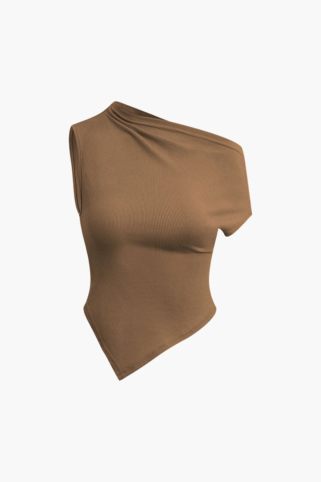 Asymmetrical Twist Top And High Waist Maxi Skirt Set - Image 8