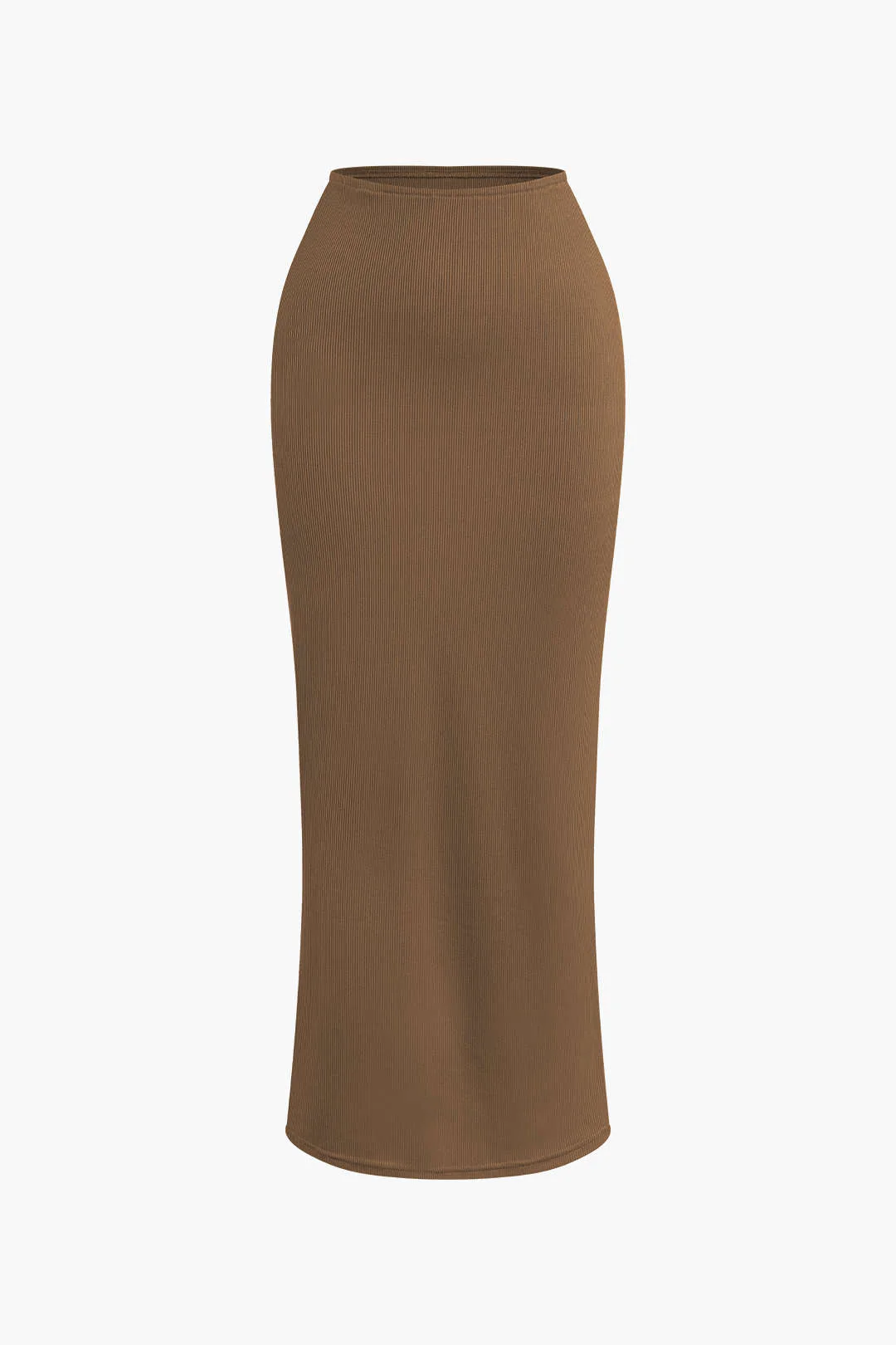 Asymmetrical Twist Top And High Waist Maxi Skirt Set - Image 9