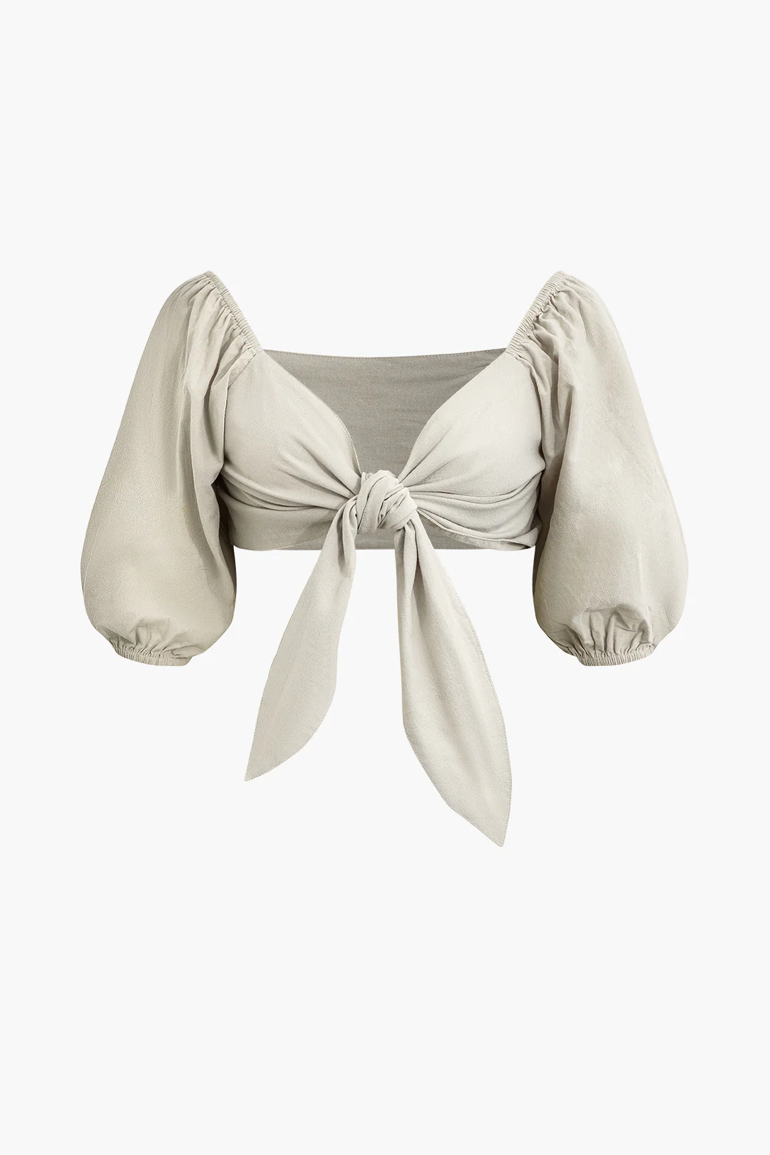 Twist Knot Ruched Top And Pocket Shorts Set - Image 2