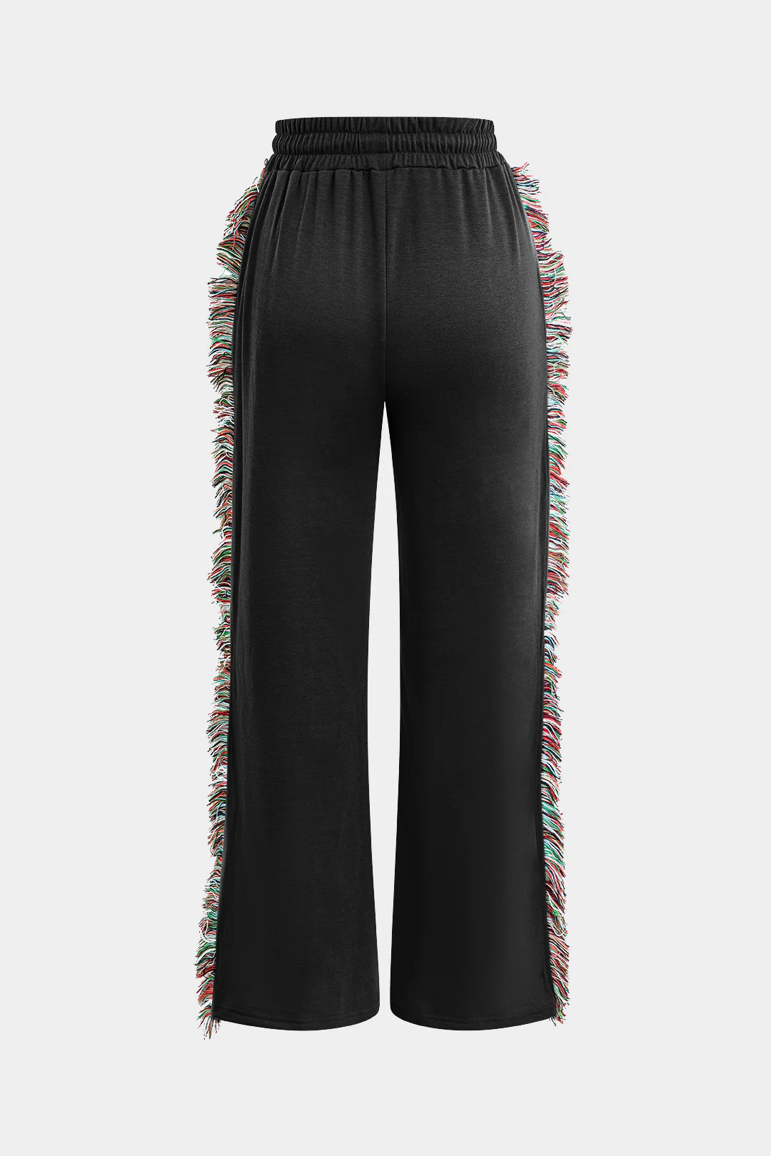 Letter Print T-shirt And Tassel Drawstring Pants Set - Image 22