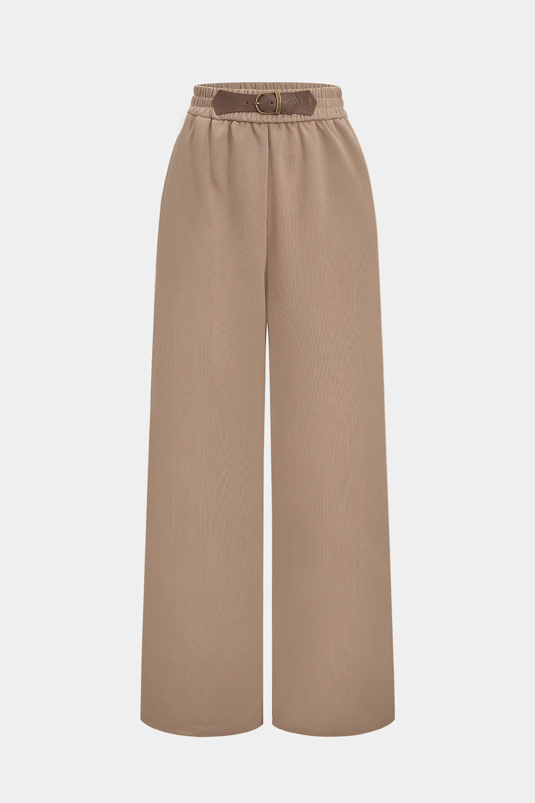 Patchwork High Waist Wide Leg Trousers