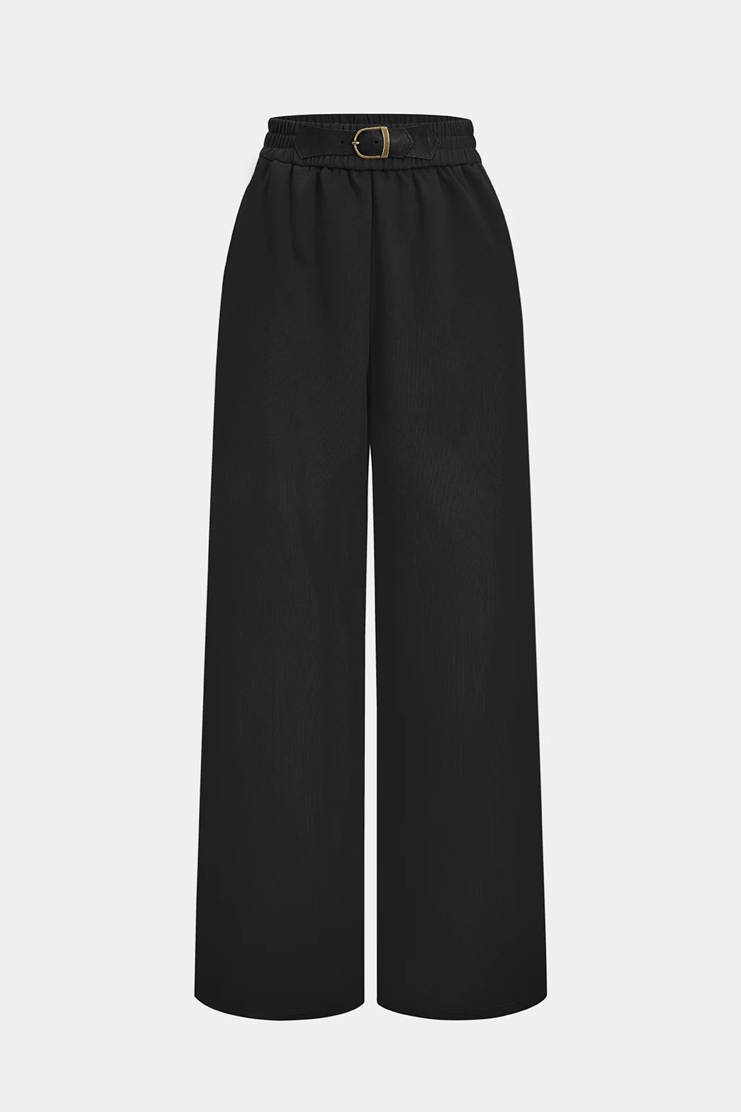 Patchwork High Waist Wide Leg Trousers - Image 5