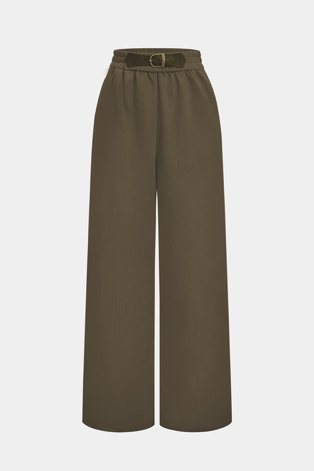 Patchwork High Waist Wide Leg Trousers - Image 6