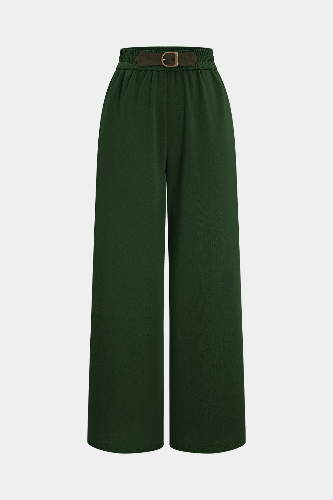 Patchwork High Waist Wide Leg Trousers - Image 7