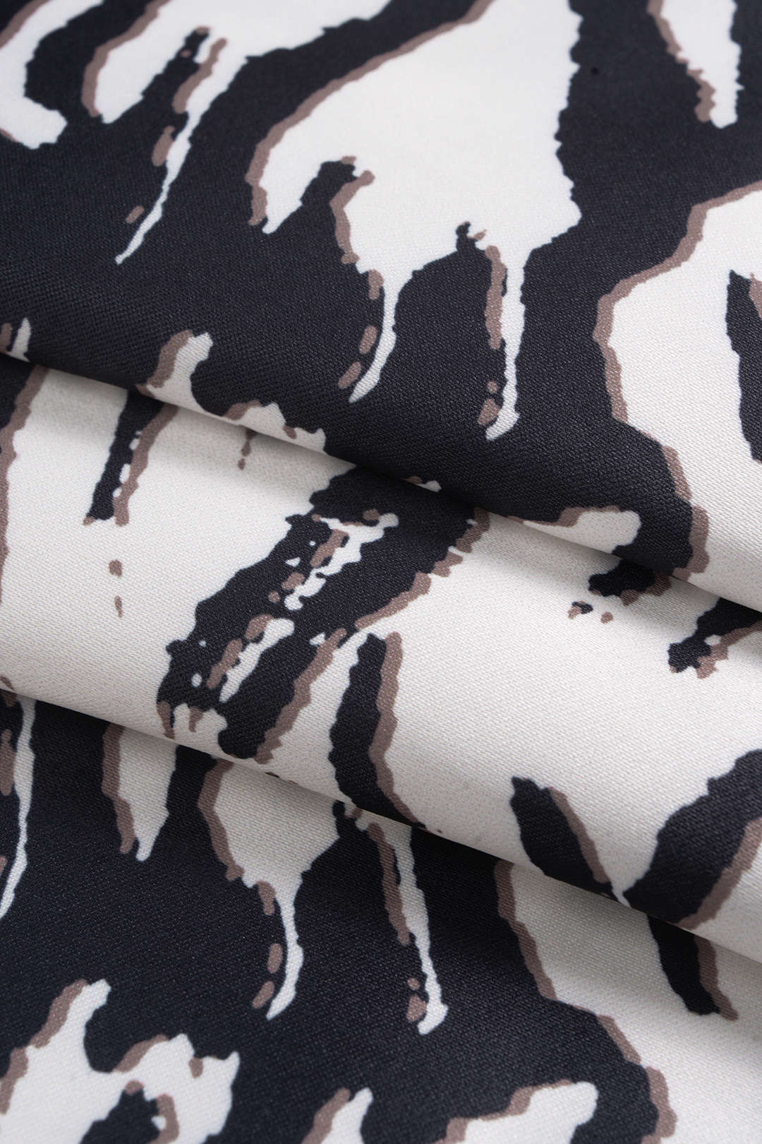 Zebra Stripe Print Zipper Mini Skirt - Image 10