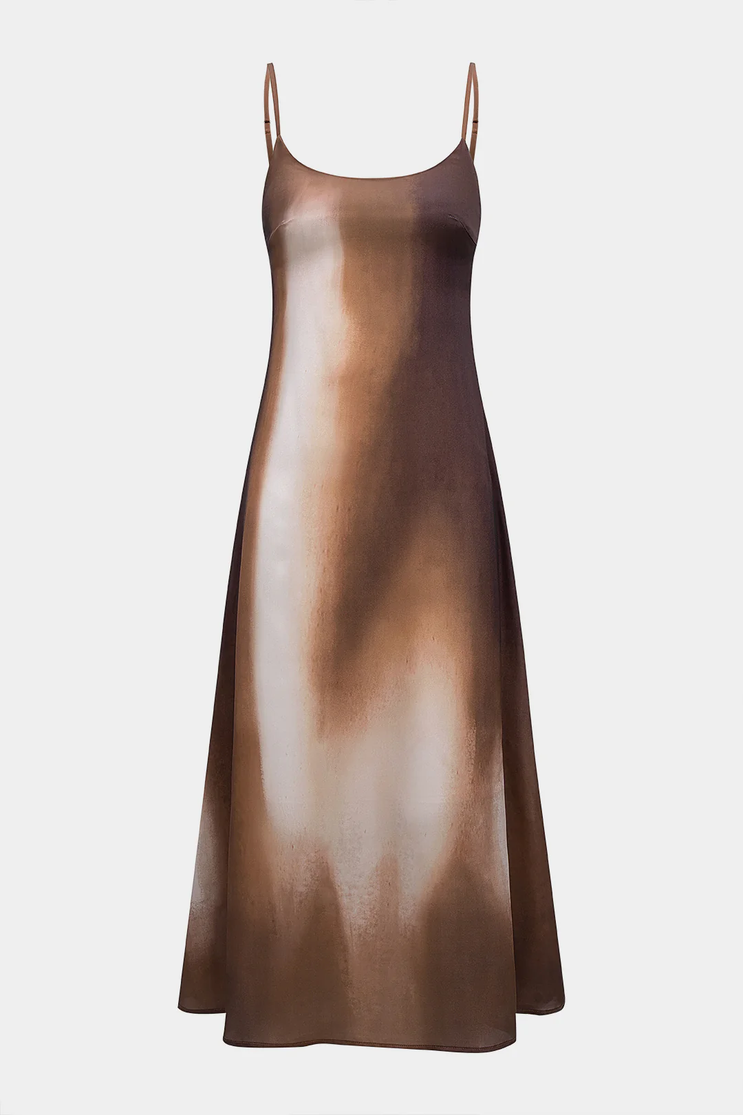 Tie Dye Ombre Print Slip Sleeveless Dress