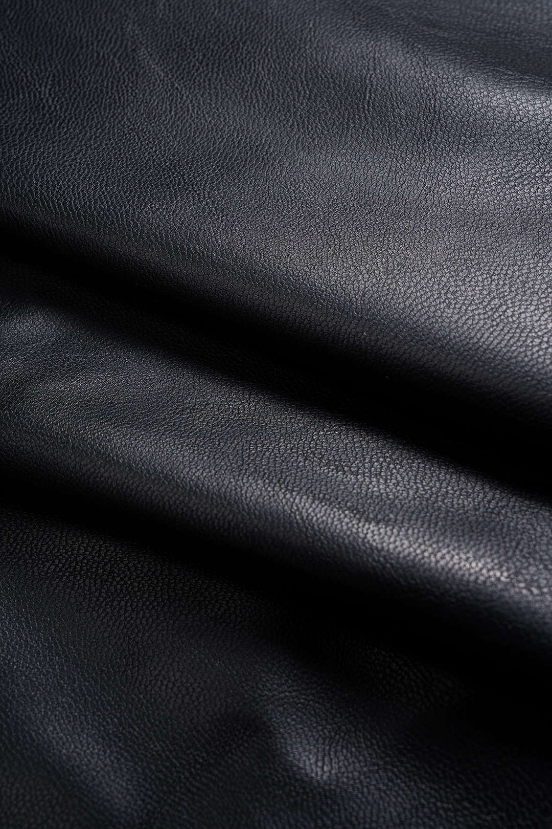 Faux Leather High Slit Ruched Crossed Skirt - Image 4