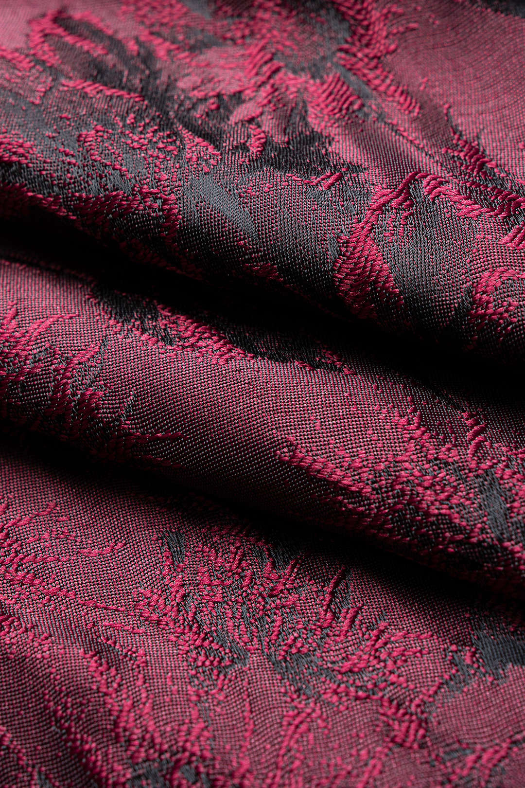 Floral Print Jacquard Zipper Wide Leg Pants - Image 4