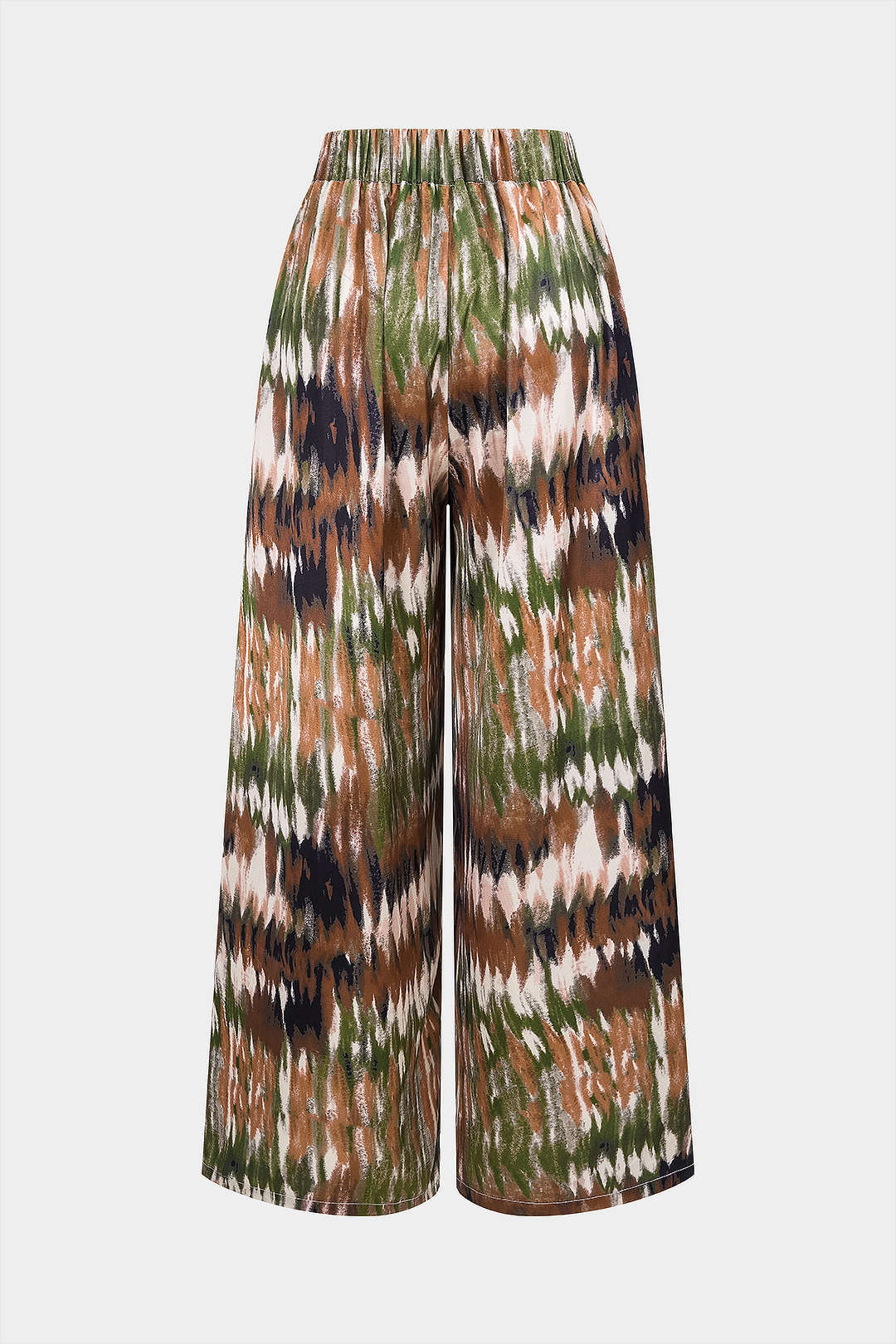 Ombre Print Satin High Waist Wide Leg Pants - Image 2