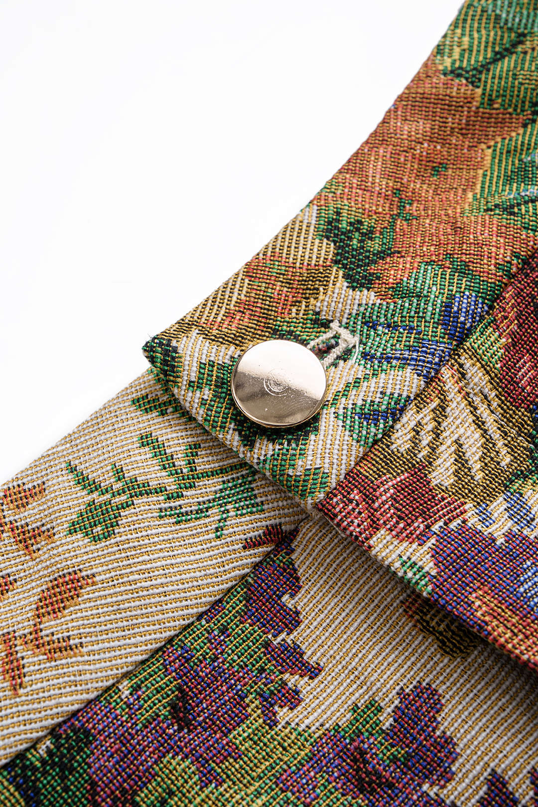 Floral Print Jacquard High Waist Shorts - Image 3