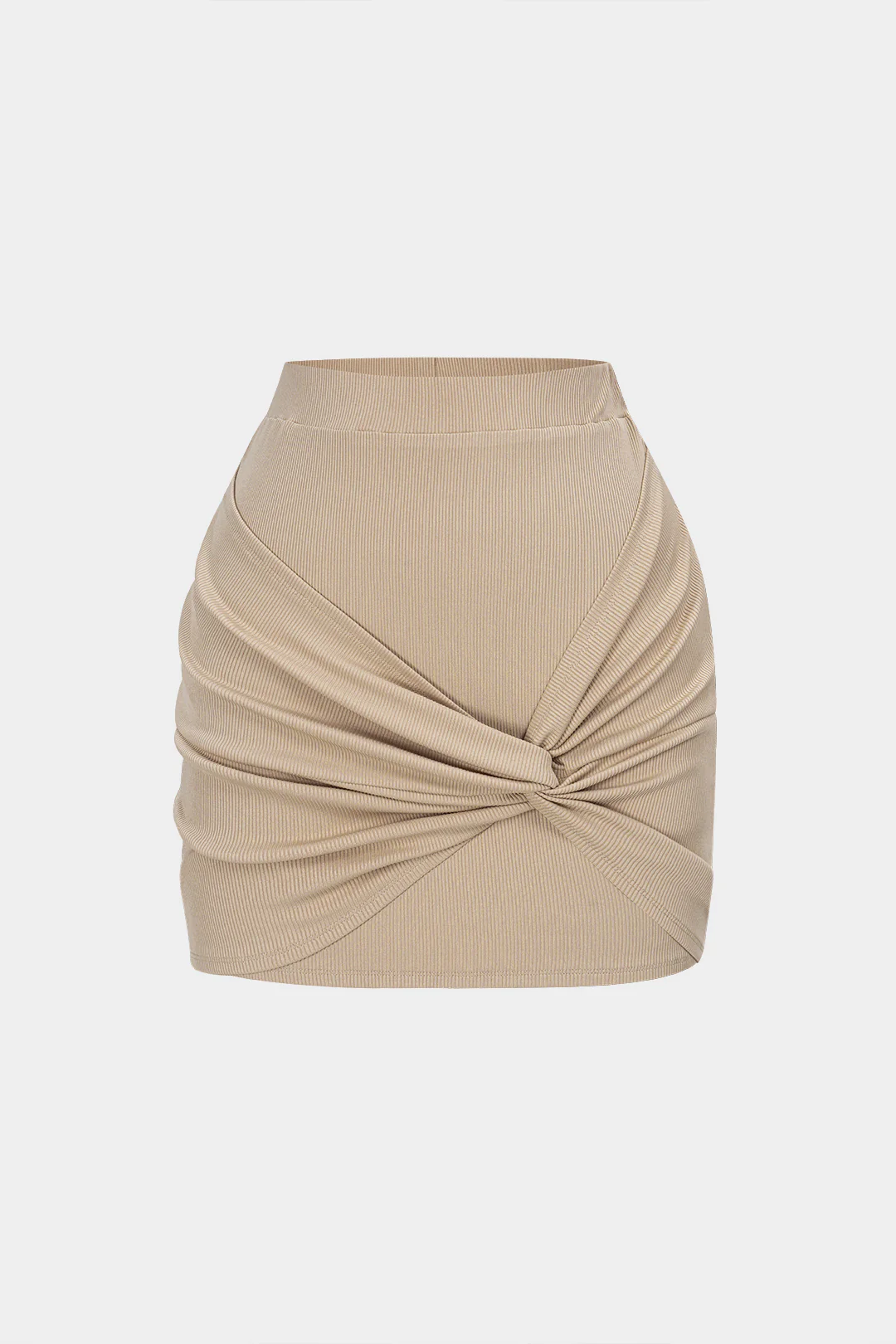 Asymmetrical High Waist Twist Knot Skirt