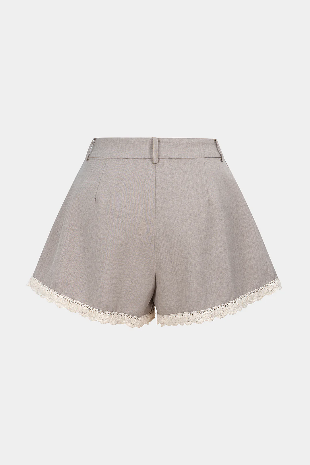 Patchwork Lace Trim Wide Leg Shorts - Image 2
