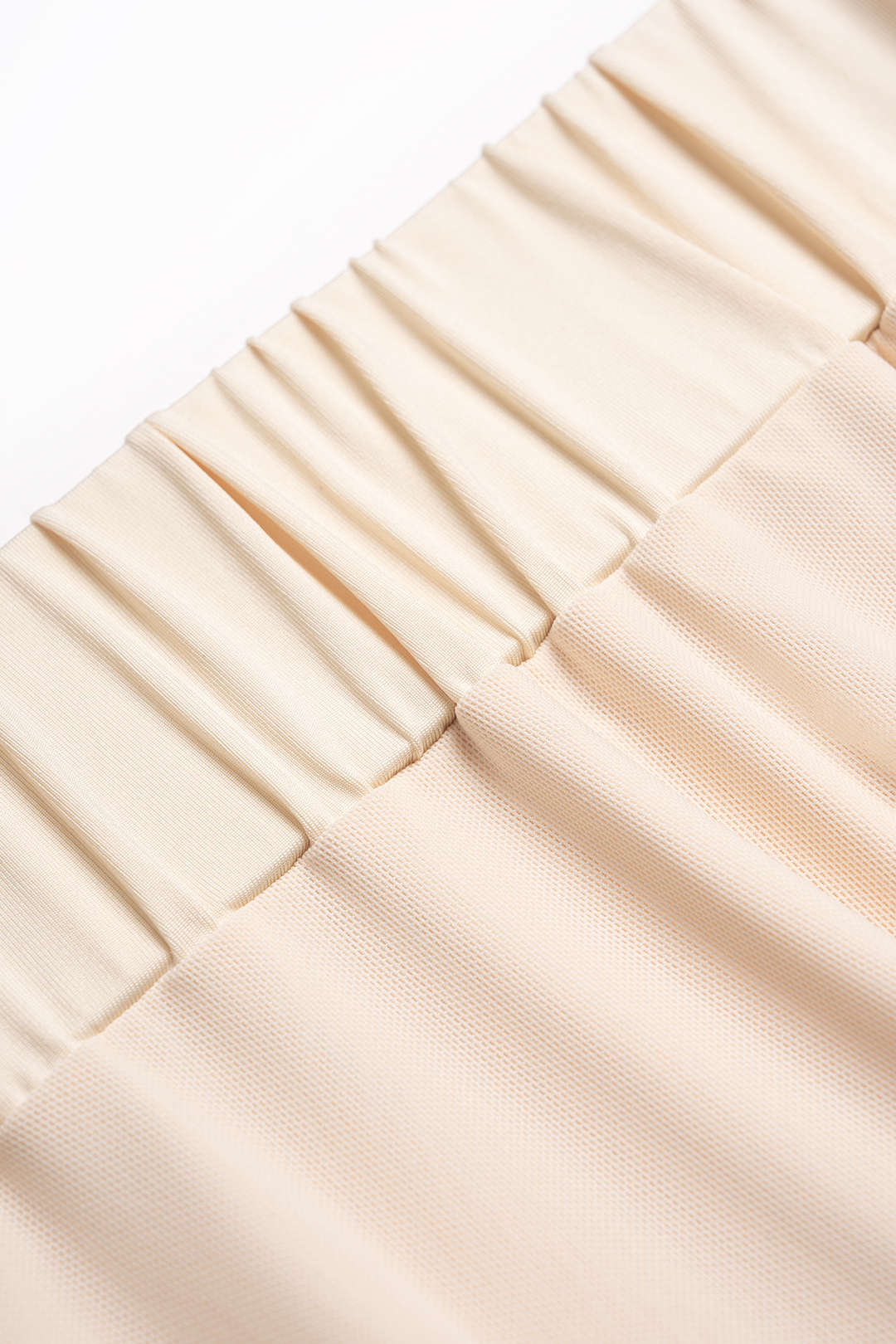 Solid Mesh Ruched Skirt - Image 3
