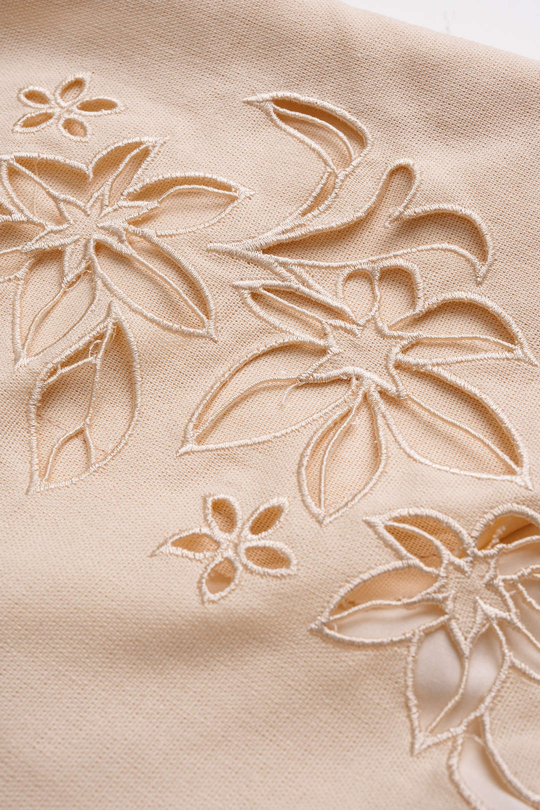 Embroidery Cut Out High Waist Shorts Set - Image 4