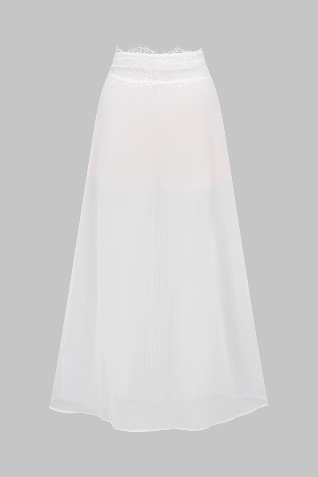 Lace Tie-Up Pleated Skirt - Image 6