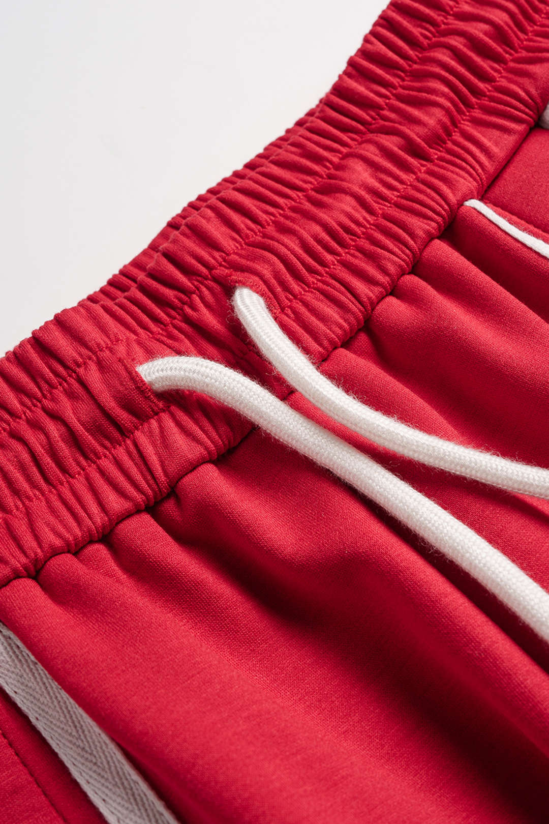 Contrast Tie-Up High Waist Wide Leg Pants - Image 3