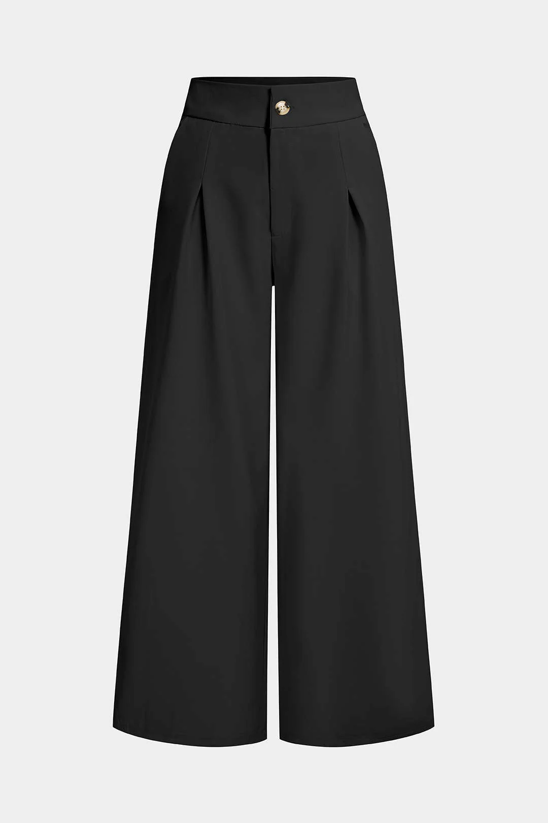 Button Wide-Leg Pants - Image 5