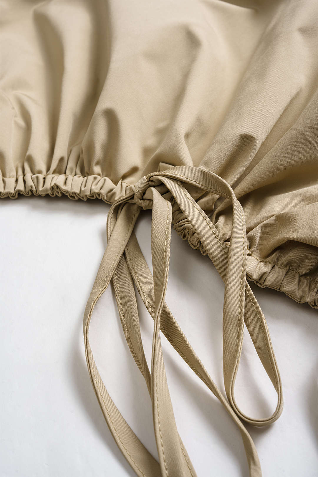 Tie-Up Ruched Long-Sleeve Jacket - Image 3