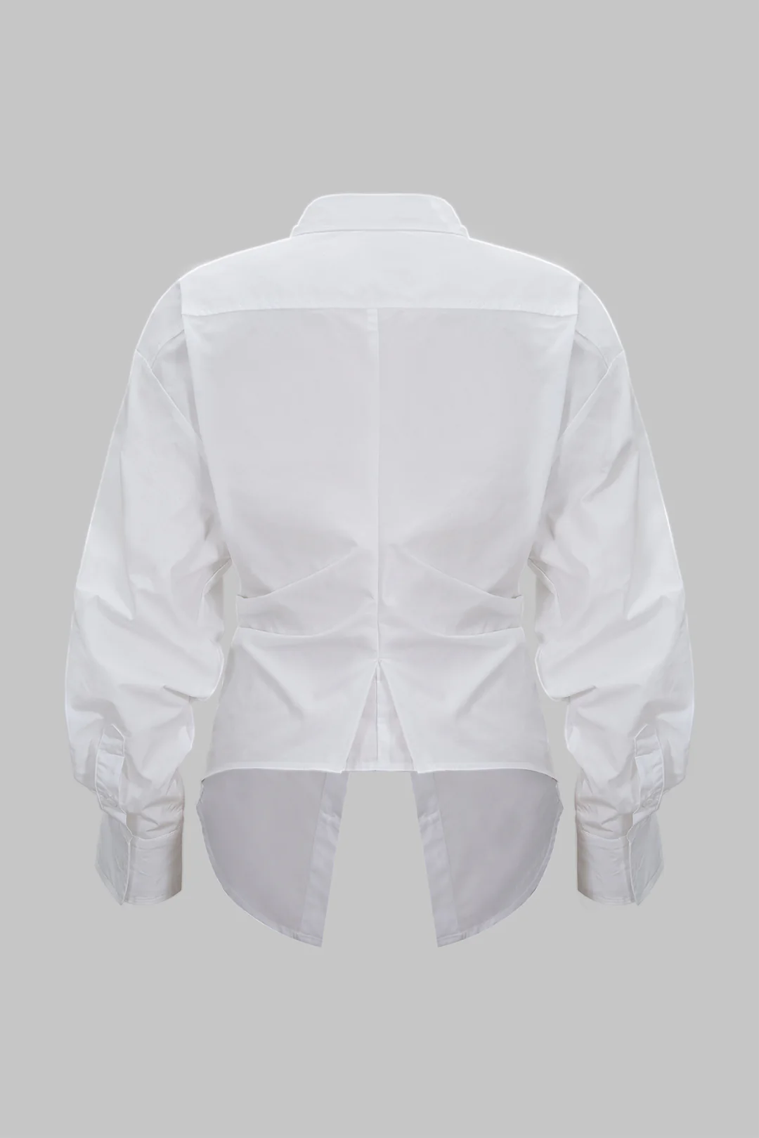 Ruched Button Long-Sleeve Shirt - Image 2
