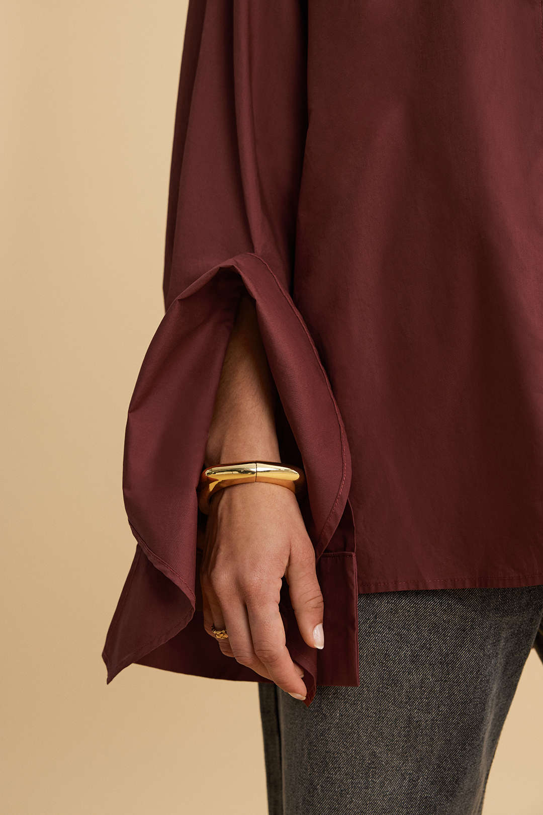 Button Ruffle Long-Sleeve Shirt - Image 5