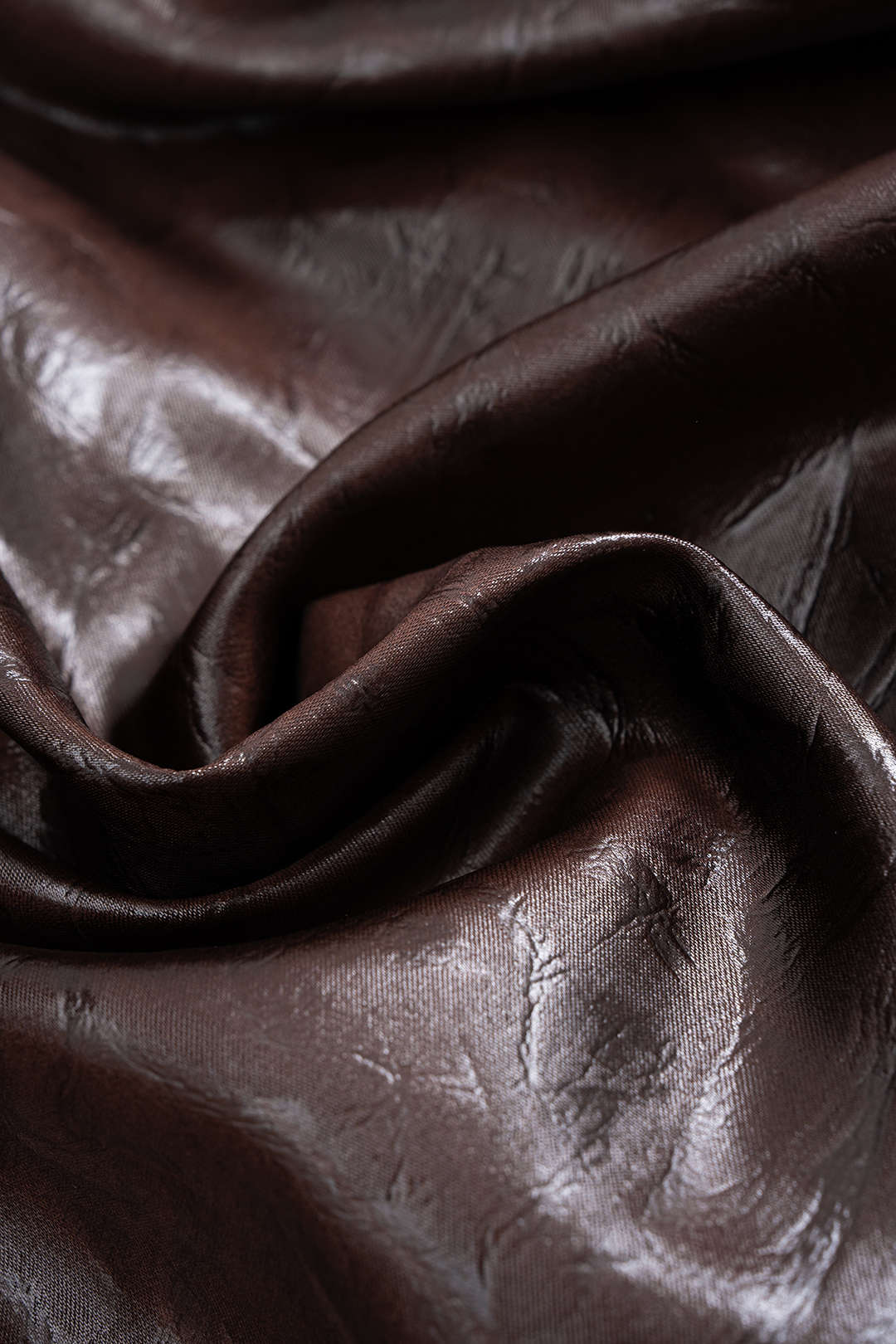 Faux Leather Button Long-Sleeve Shirt - Image 6