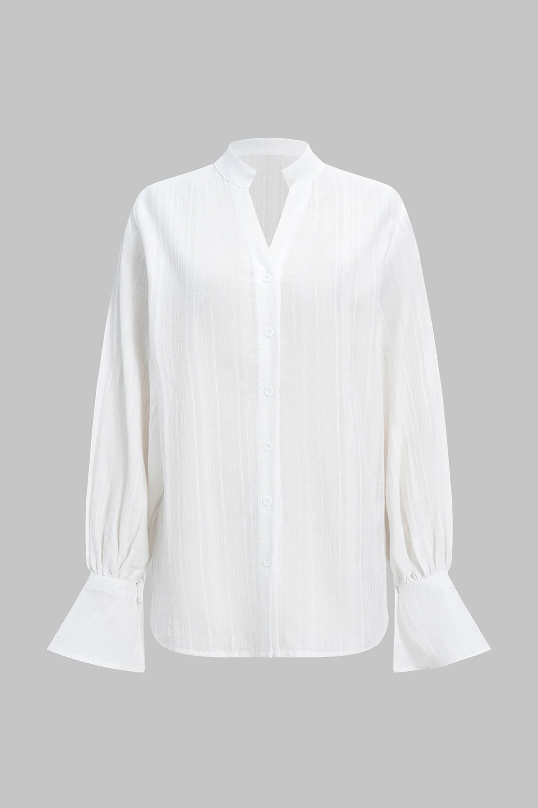 Texture Button Long-Sleeve Shirt - Image 2