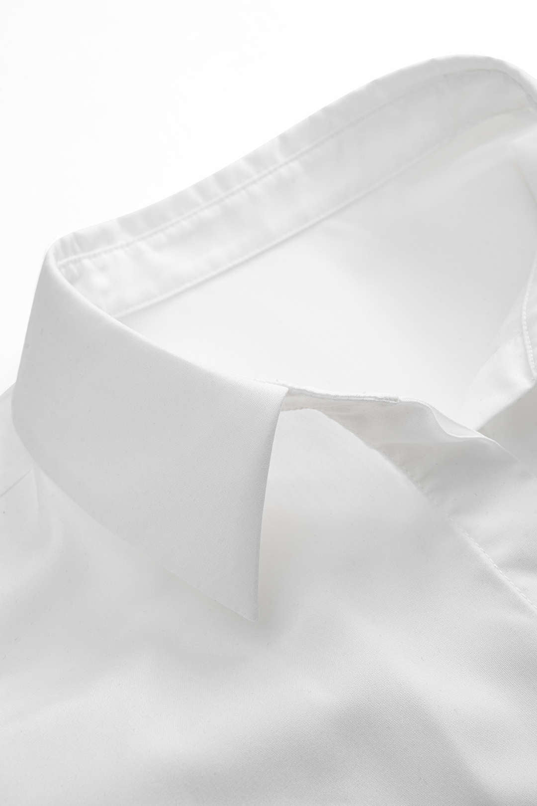 Faux Leather Patchwork Tie-Back Long-Sleeve Shirt - Image 6