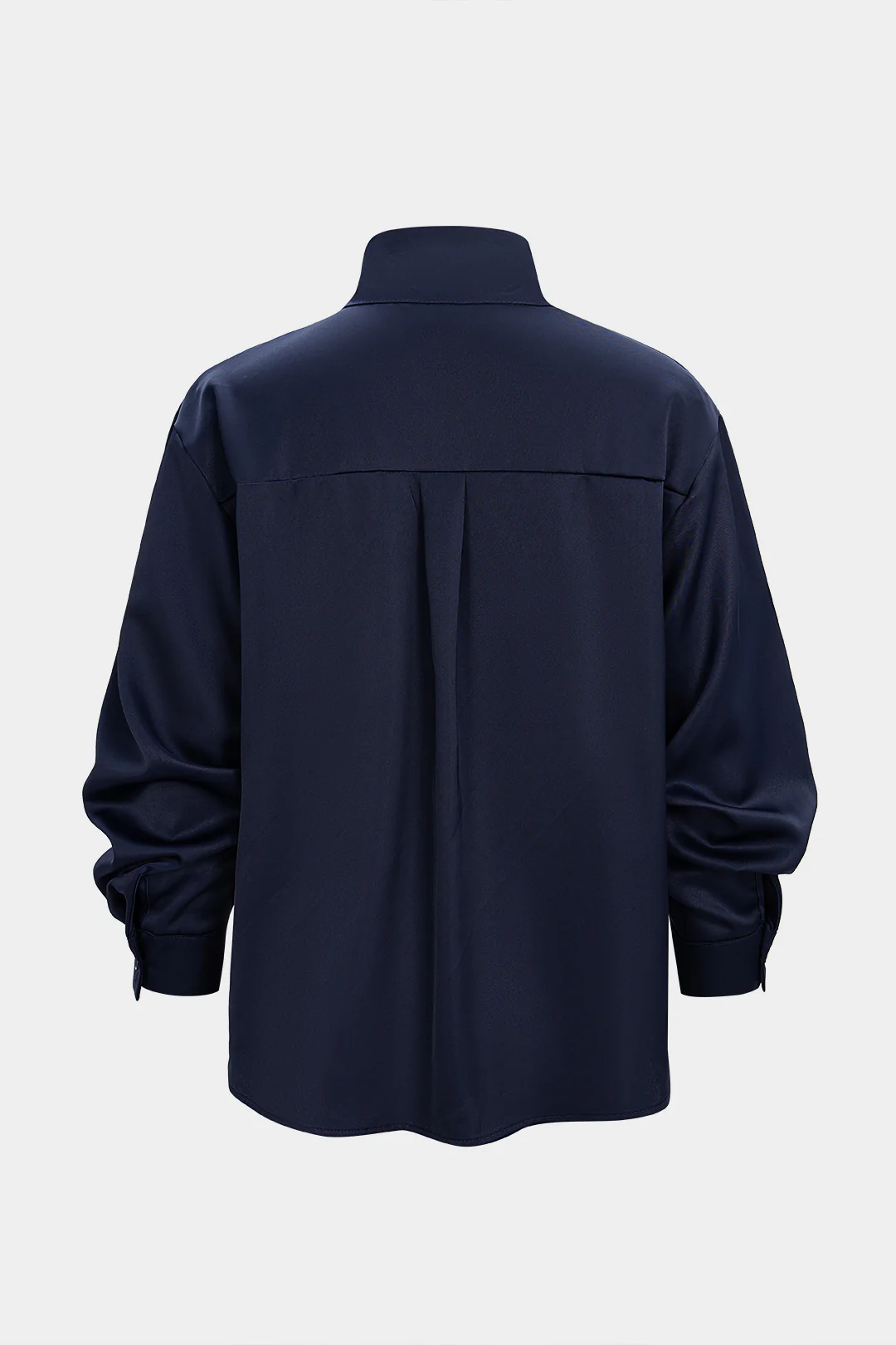 Satin Button Long-Sleeve Shirt - Image 2