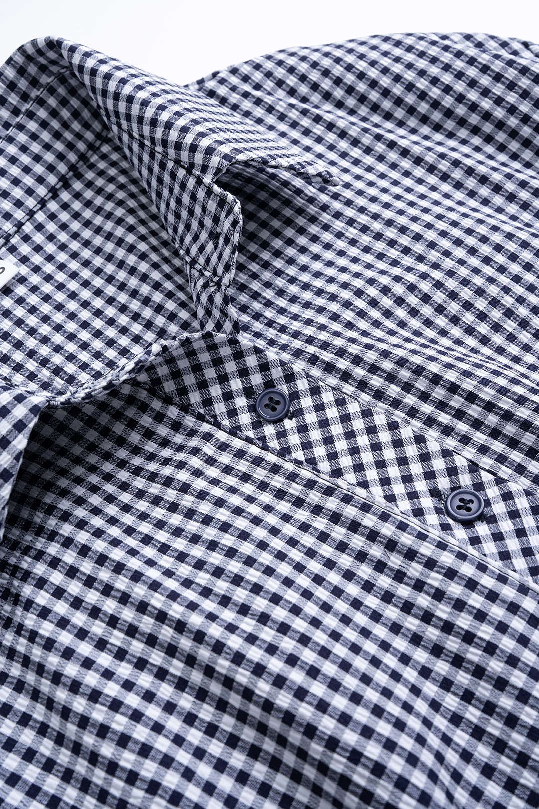 Plaid Print Lapel Button Long Sleeve Shirt - Image 3