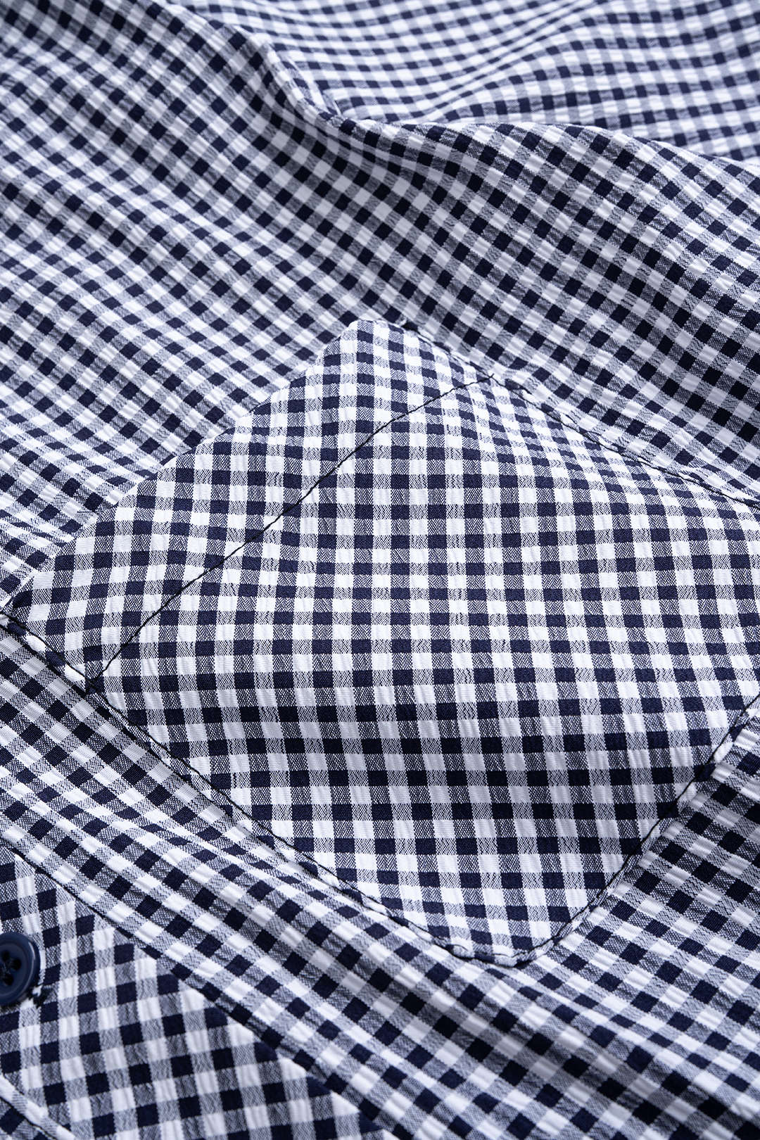 Plaid Print Lapel Button Long Sleeve Shirt - Image 4