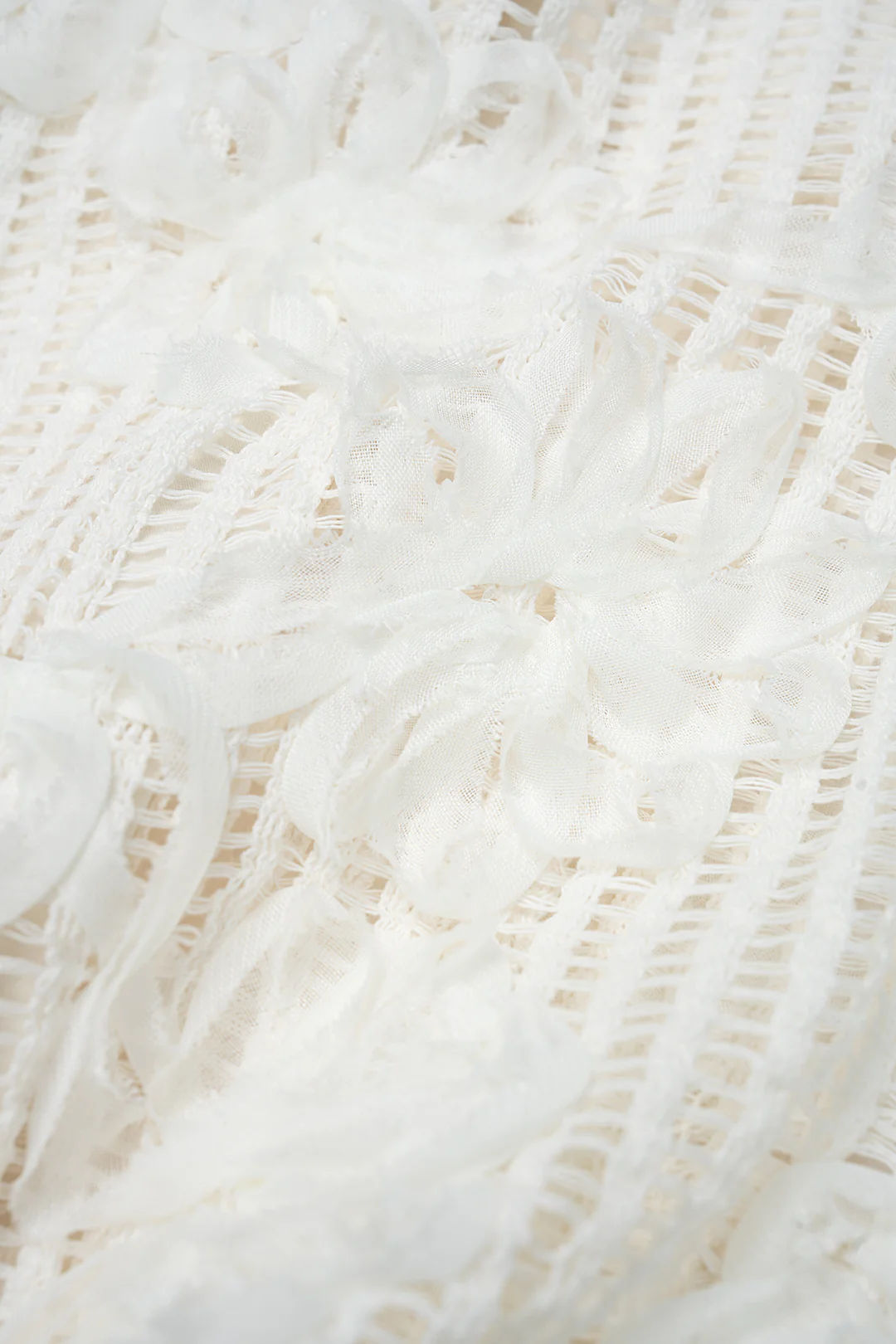 3D Flower Decor Button Cut Out Long-Sleeve Shirt - Image 12