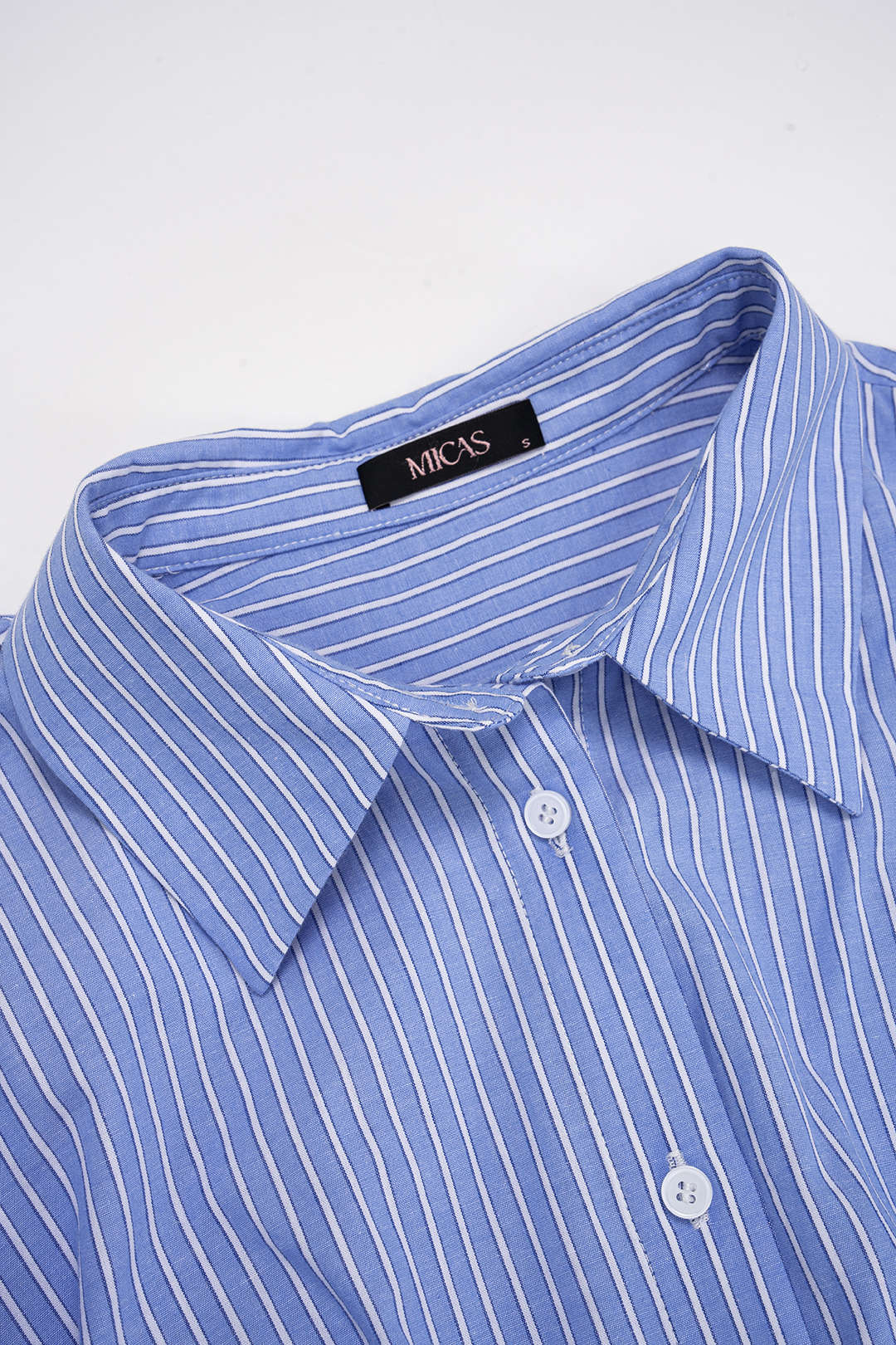 Stripes Print Tie-Back Long-Sleeve Shirt - Image 5
