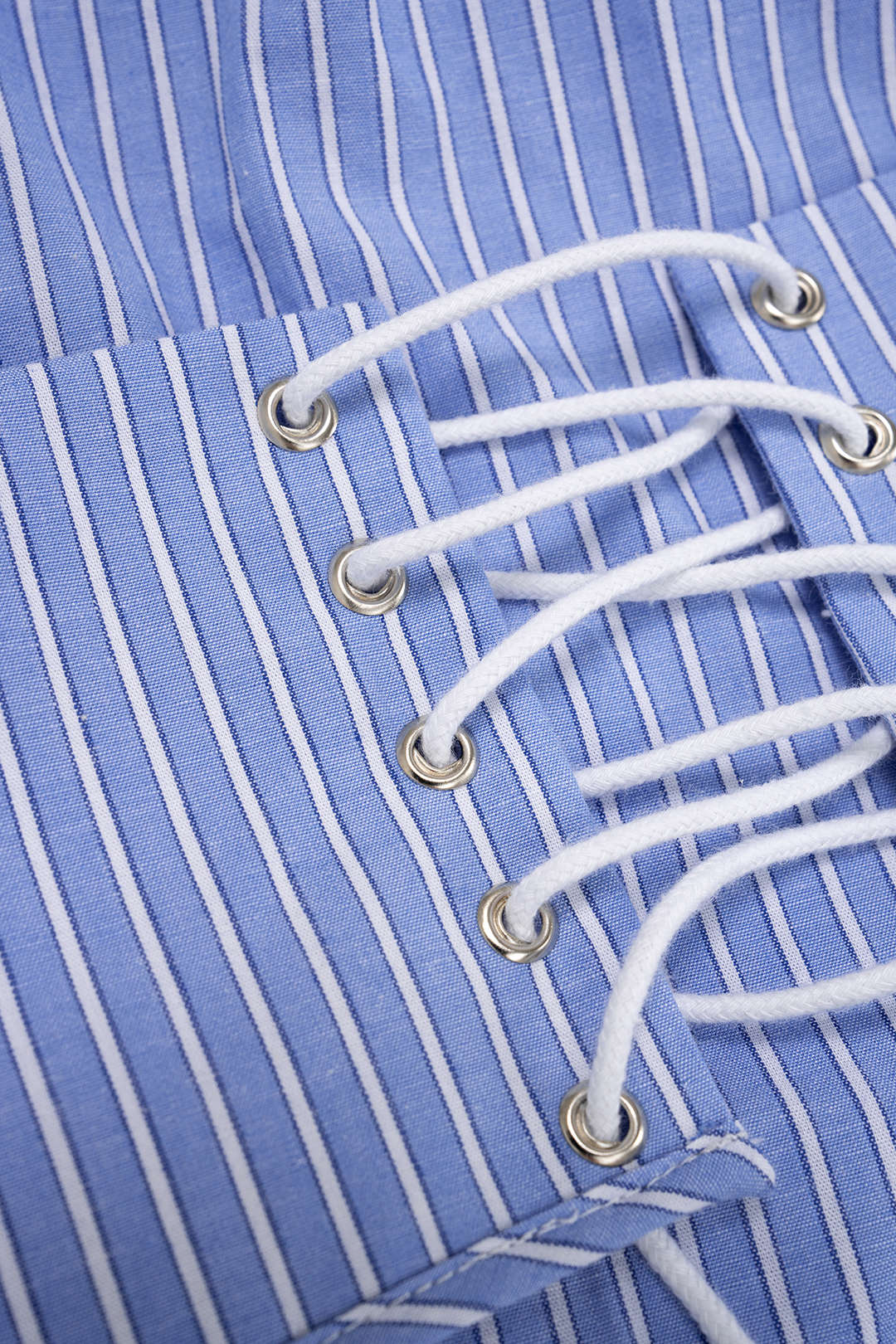 Stripes Print Tie-Back Long-Sleeve Shirt - Image 7