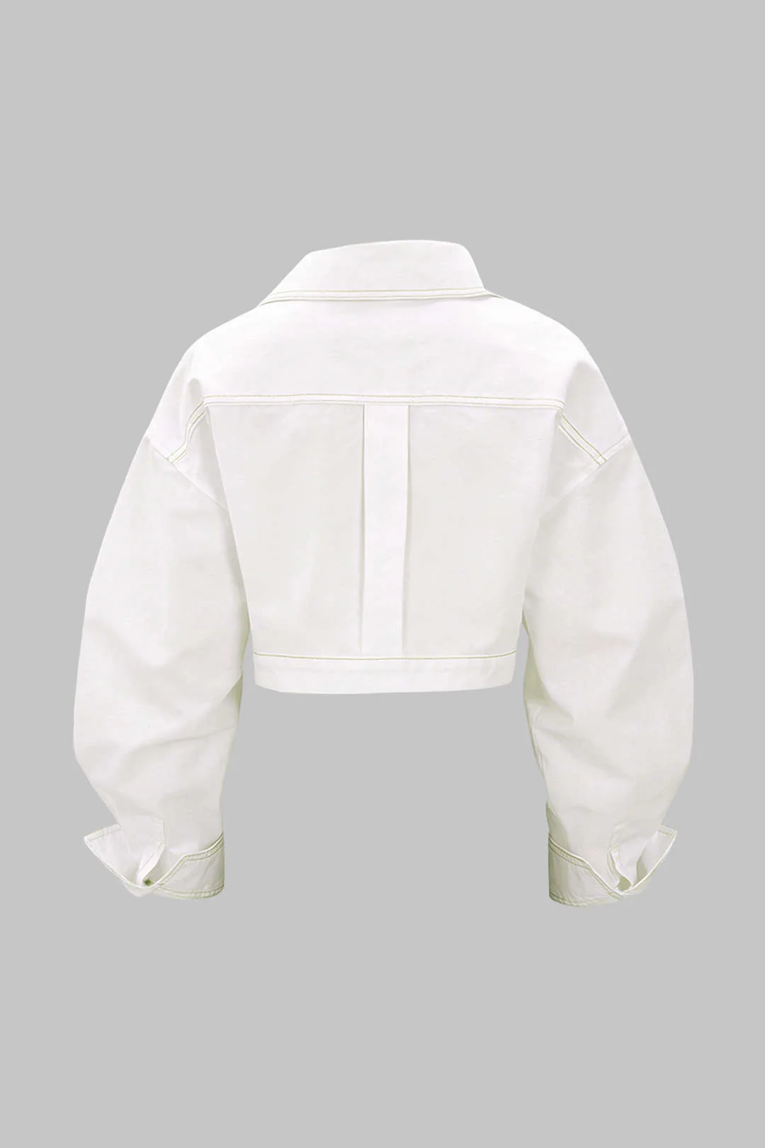 Asymmetrical Zipper Long-Sleeve Shirt - Image 2