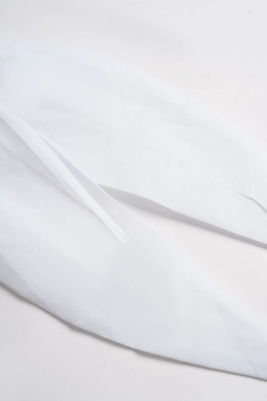Lapel Button Tie Front Long-Sleeve Shirt - Image 4