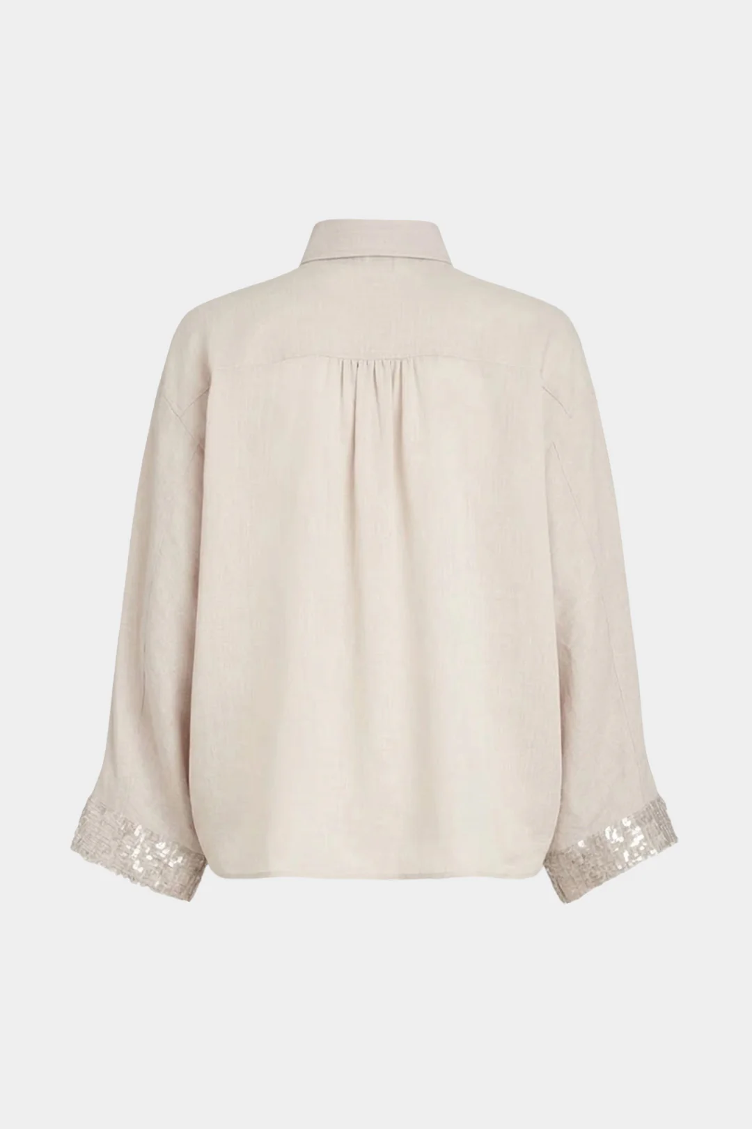 Mock Neck Rhinestone Long-Sleeve Shirt - Image 2