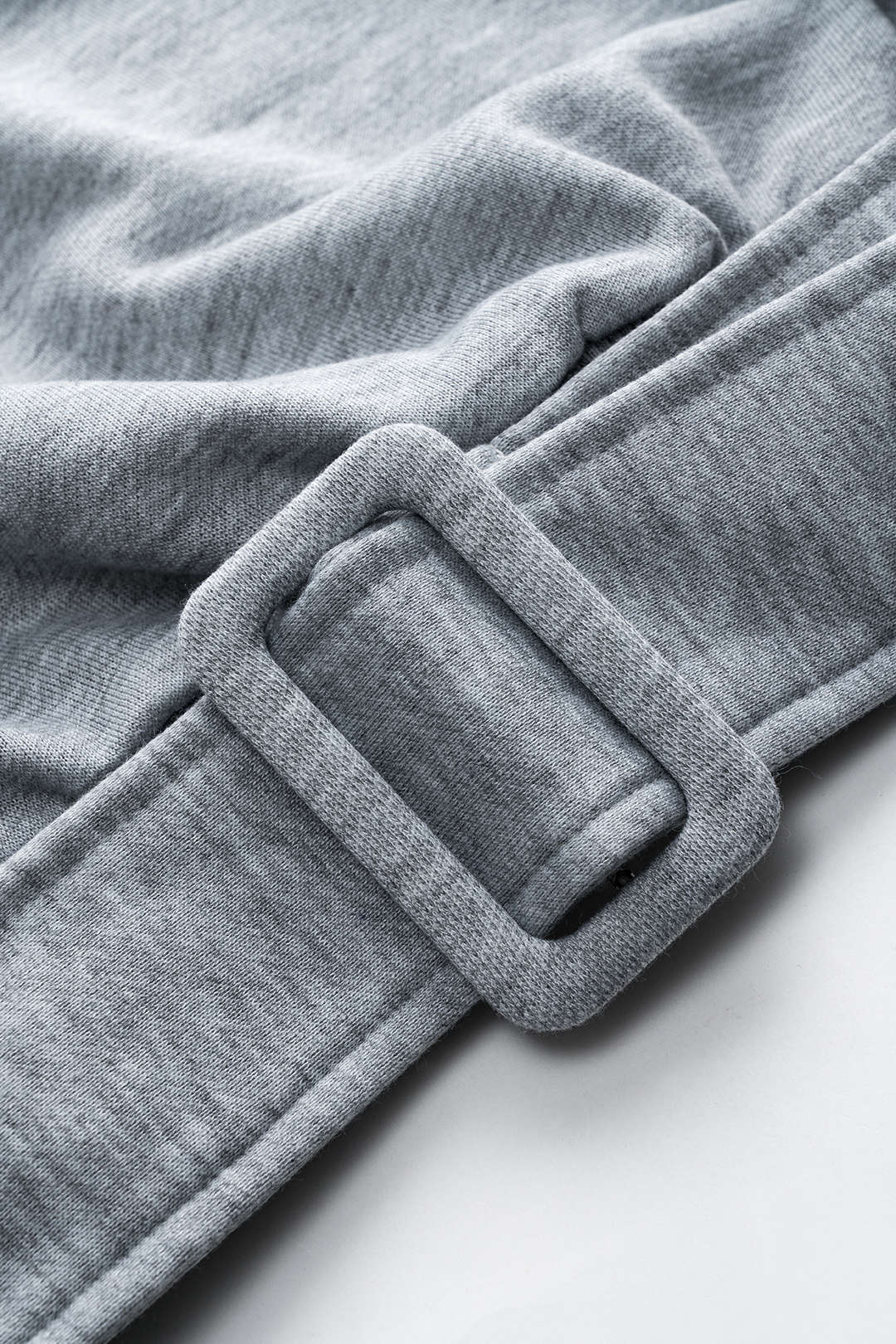 Round Neck Belted Long Sleeve Sweatshirt - Image 9