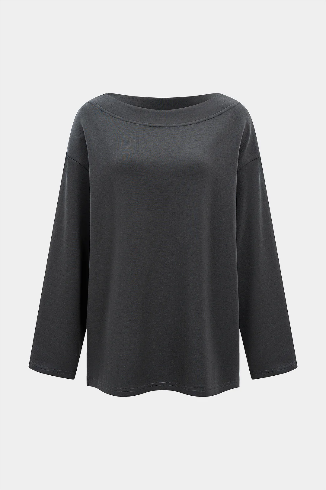 Knit Round Neck Long-Sleeve Top - Image 5